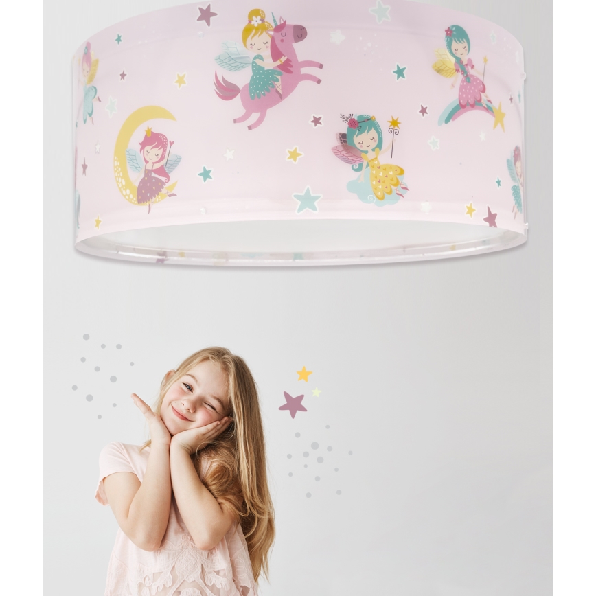 Dalber 42496 - Vaikiškas lubinis šviestuvas FAIRY DREAMS 2xE27/15W/230V