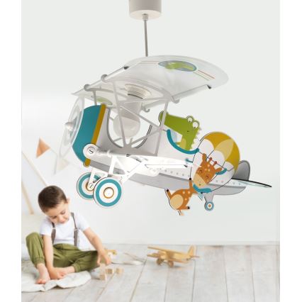 Dalber 54542 - Vaikiškas šviestuvas LITTLE CROCODILE 1xE27/15W/230V