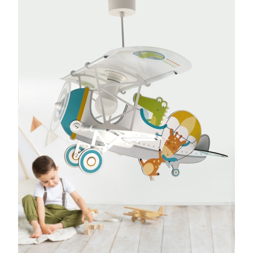 Dalber 54542 - Vaikiškas šviestuvas LITTLE CROCODILE 1xE27/15W/230V