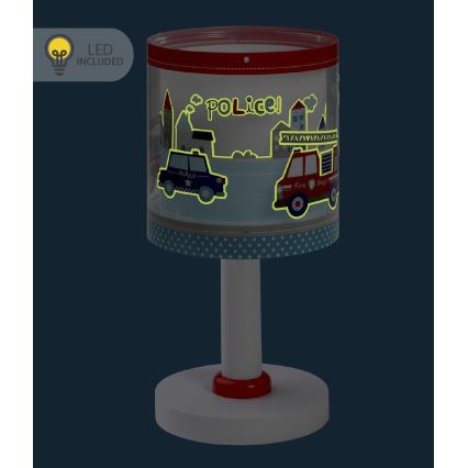 Dalber 60611N - LED vaikiška lempelė POLICE 1xG4/4W/230V įvairiaspalvė