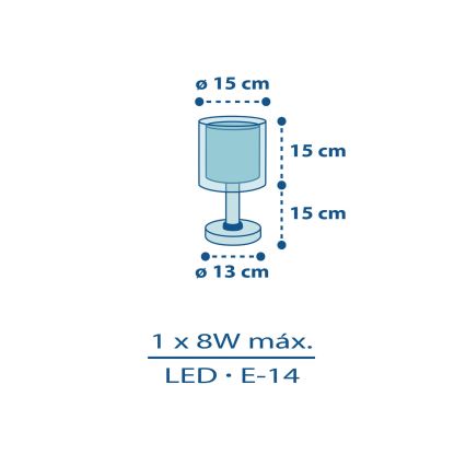 Dalber 60611N - LED vaikiška lempelė POLICE 1xG4/4W/230V įvairiaspalvė