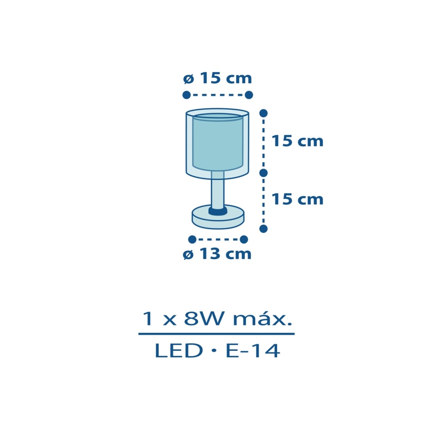 Dalber 60611N - LED vaikiška lempelė POLICE 1xG4/4W/230V įvairiaspalvė