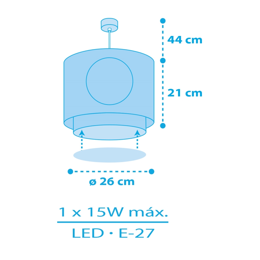 Dalber 60652 - Vaikiškas sietynas PIRATAS ISLAND 1xE27/15W/230V