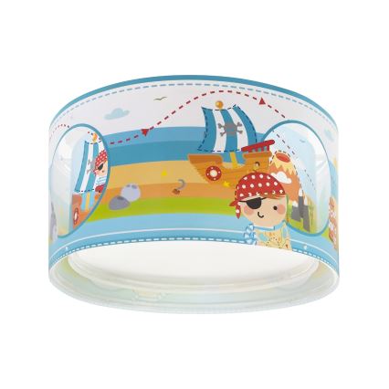 Dalber 60656 - Vaikiškas lubinis šviestuvas PIRATAS ISLAND 2xE27/15W/230V