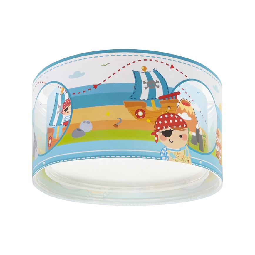 Dalber 60656 - Vaikiškas lubinis šviestuvas PIRATAS ISLAND 2xE27/15W/230V