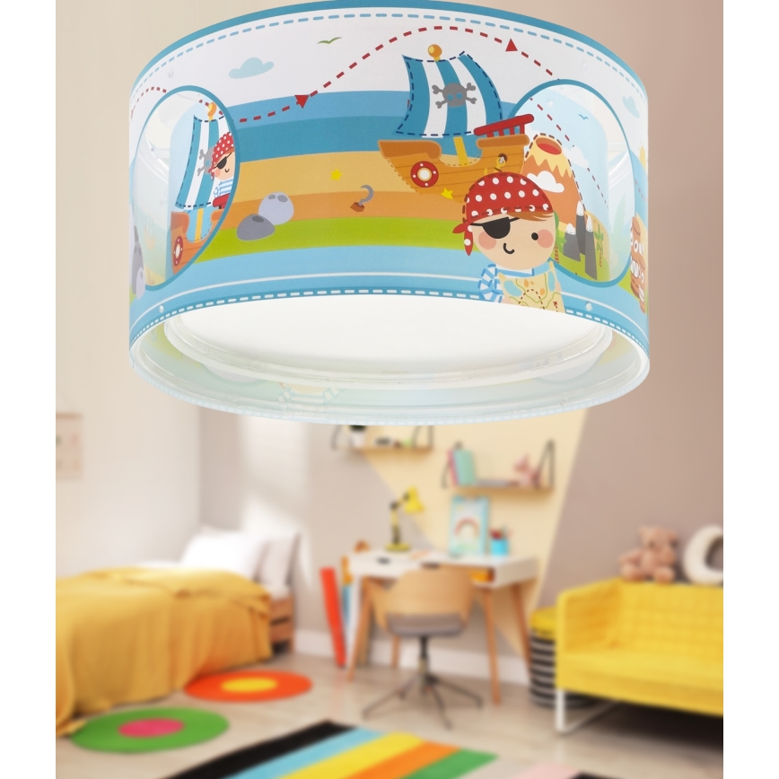 Dalber 60656 - Vaikiškas lubinis šviestuvas PIRATAS ISLAND 2xE27/15W/230V