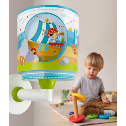 Dalber 60659 - Vaikiškas sieninis šviestuvas PIRATE ISLAND 1xE27/15W/230V