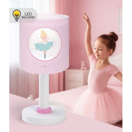 Dalber 60911 - LED vaikiška lempelė PRINCESS DANCE 1xG4/4W/230V rožinė