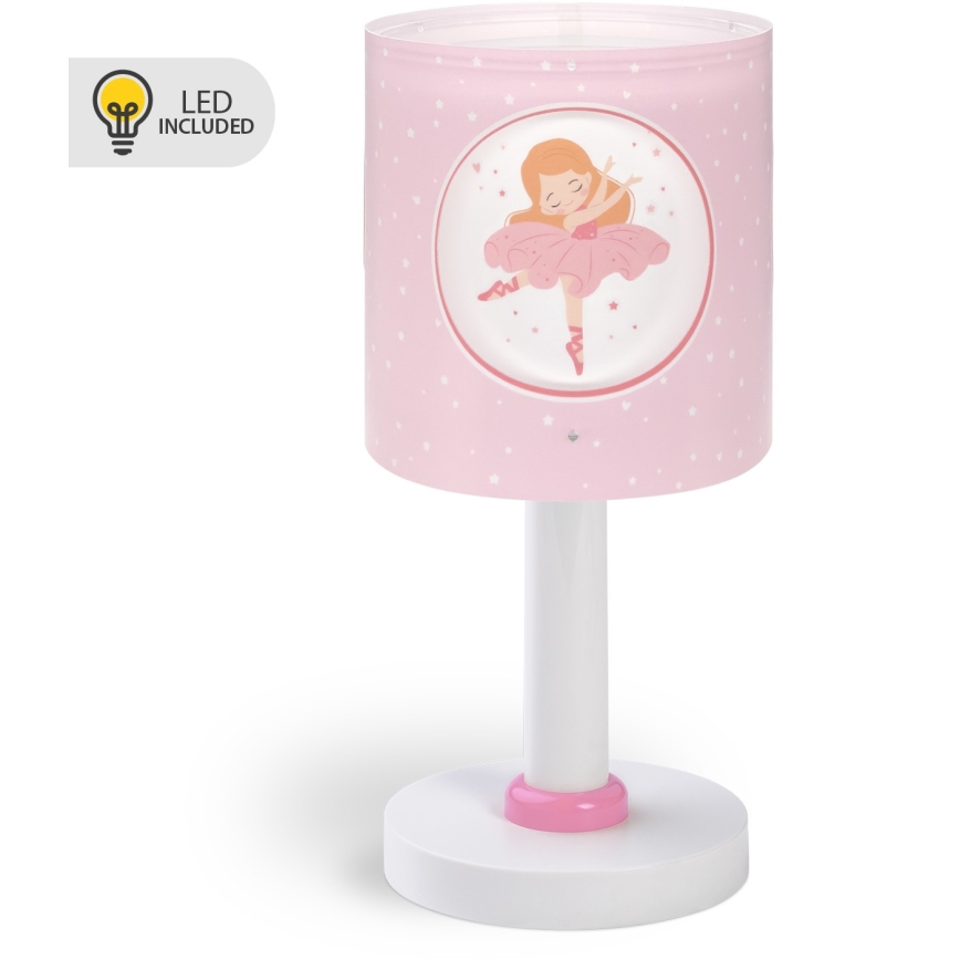 Dalber 60911 - LED vaikiška lempelė PRINCESS DANCE 1xG4/4W/230V rožinė