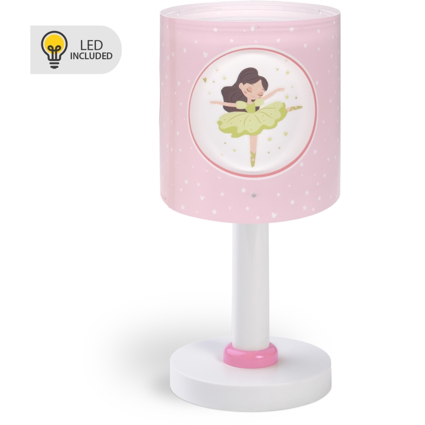 Dalber 60911 - LED vaikiška lempelė PRINCESS DANCE 1xG4/4W/230V rožinė