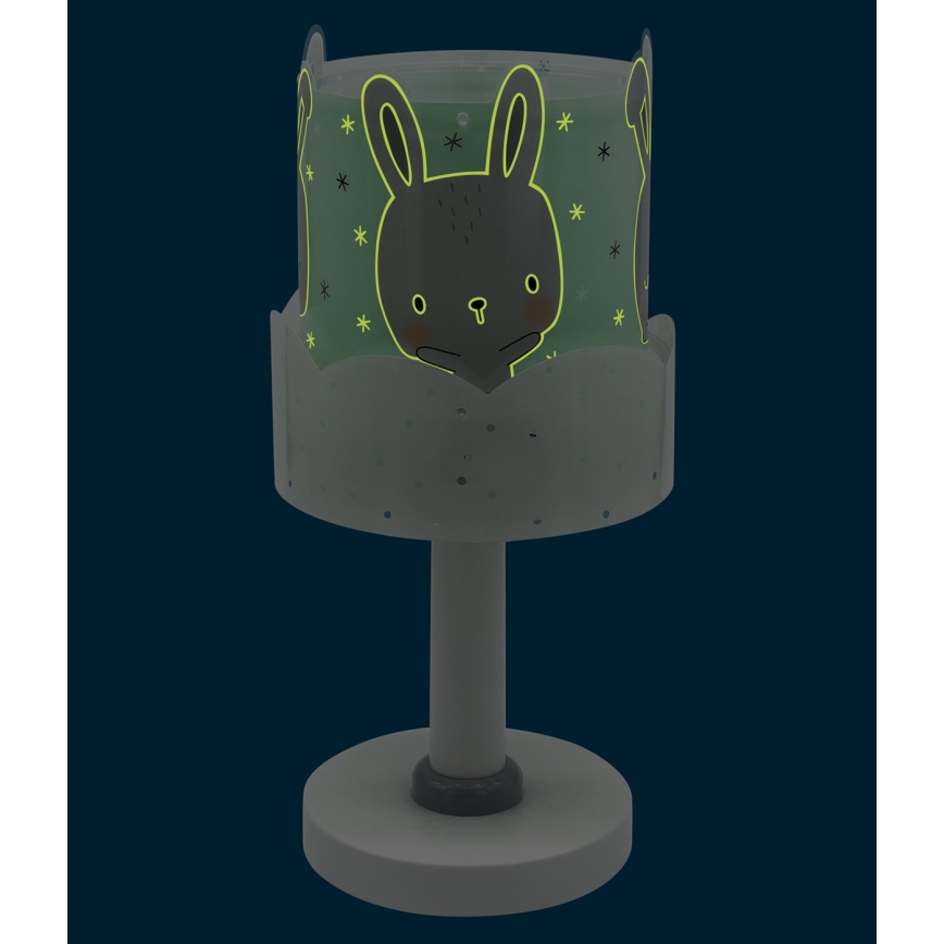 Dalber 61151H - Vaikiška lempa BUNNY 1xE14/40W/230V žalia