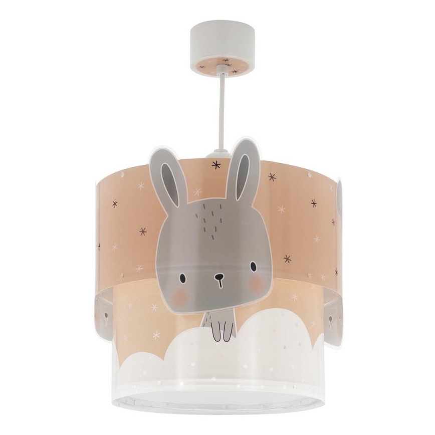 Dalber 61152S - Vaikiškas sietynas BUNNY 1xE27/60W/230V oranžinė