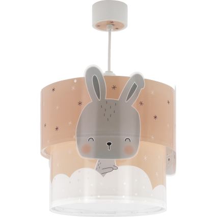 Dalber 61152S - Vaikiškas sietynas BUNNY 1xE27/60W/230V oranžinė