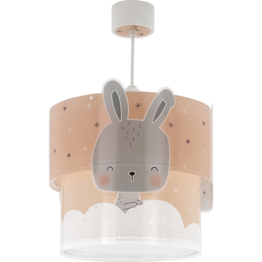 Dalber 61152S - Vaikiškas sietynas BUNNY 1xE27/60W/230V oranžinė