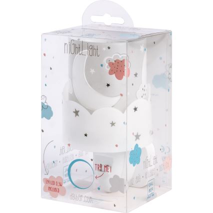 Dalber 61235E - LED Kištukinis lizdas lempa MOON 1xE14/0,3W/230V