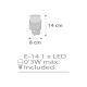 Dalber 61235E - LED lizdo lempa MOON LED / 0,3W / 230V