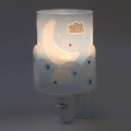 Dalber 61235T - LED Kištukinis lizdas lempa MOON 1xE14/0,3W/230V