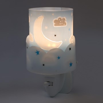 Dalber 61235T - LED Kištukinis lizdas lempa MOON 1xE14/0,3W/230V