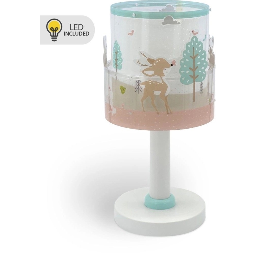 Dalber 61271N - LED vaikiška lempelė LOVING DEER 1xG4/4W/230V įvairiaspalvė
