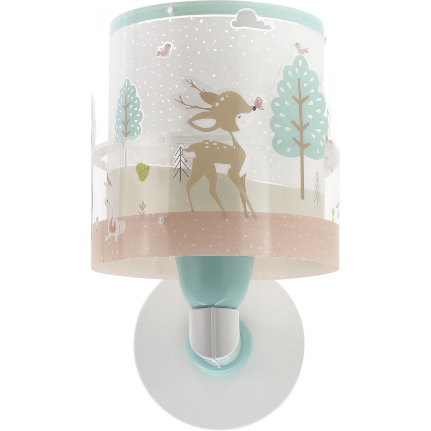 Dalber 61279 - Vaikiškas sieninis šviestuvas LOVING DEER 1xE27/60W/230V