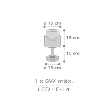 Dalber 61681N - Vaikiška LED lempa BABY TRAVEL 1xG4/4W/230V, spalvinga