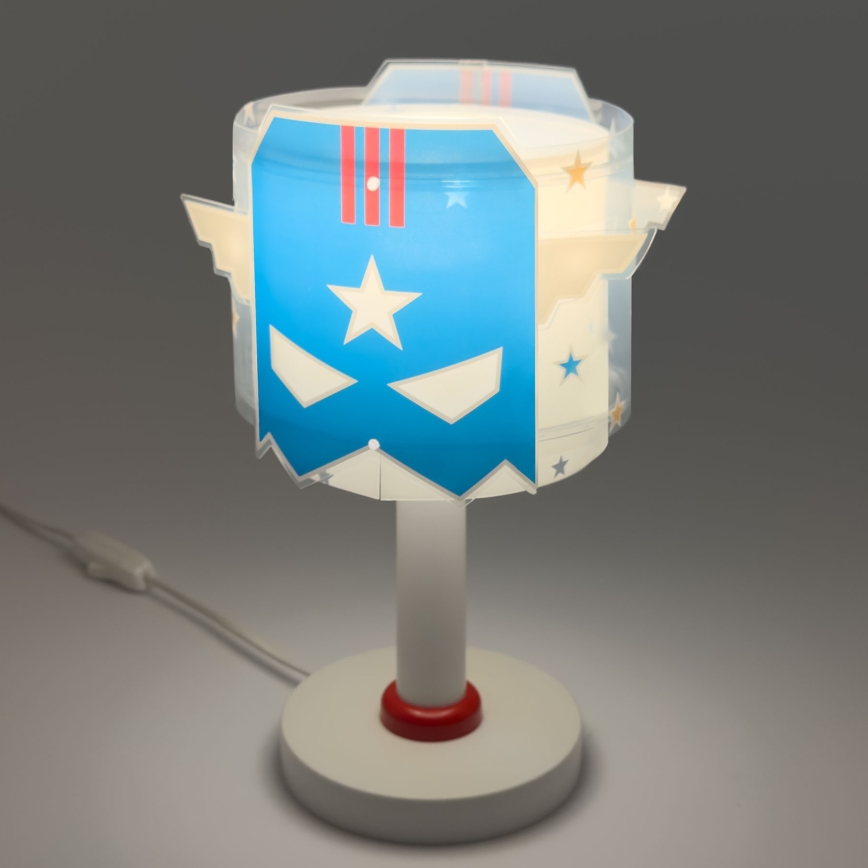 Dalber 61811N - LED vaikiška naktinė lempelė BLUE HERO 1xG4/4W/230V balta/mėlyna