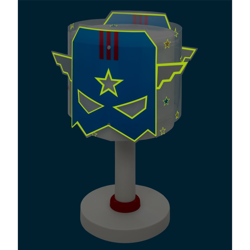 Dalber 61811N - LED vaikiška naktinė lempelė BLUE HERO 1xG4/4W/230V balta/mėlyna