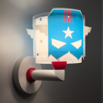 Dalber 61819 - Vaikiškas sieninis šviestuvas BLUE HERO 1xE27/15W/230V