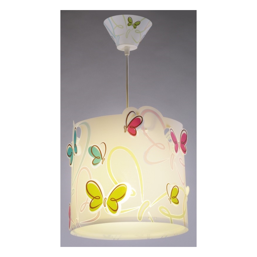 Dalber 62142 - Vaikiškas sietynas BUTTERFLY 1xE27/60W/230V