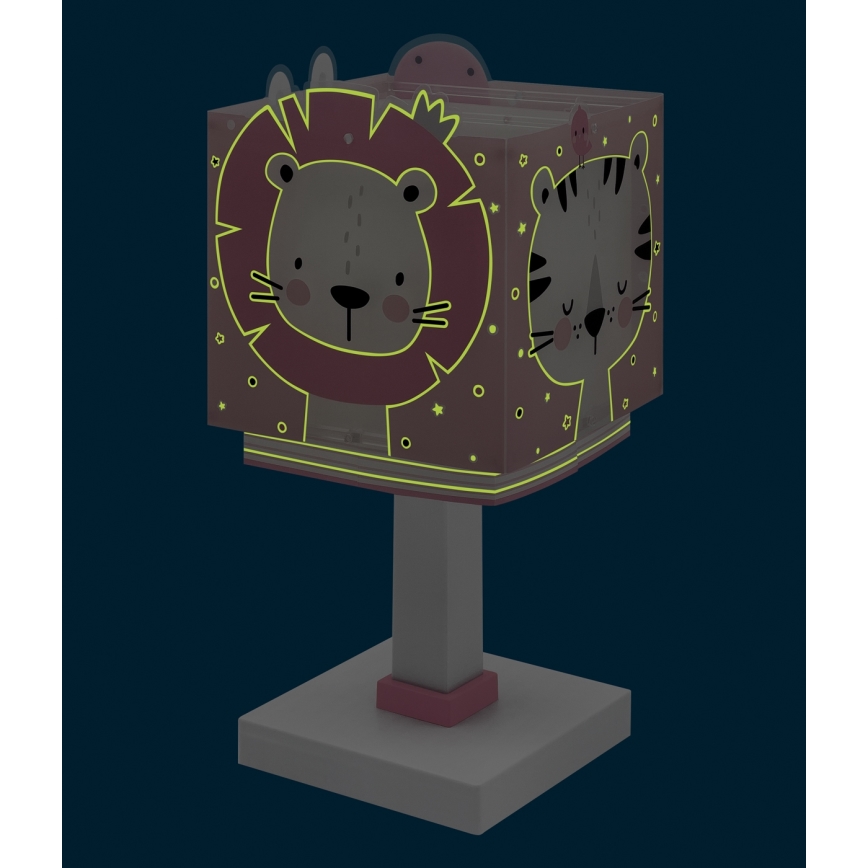 Dalber 63111NS - LED vaikiška naktinė lempa BABY JUNGLE 1xG4/4W/230V rožinė