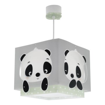 Dalber 63162H - Vaikiškas sietynas PANDA 1xE27/60W/230V žalias