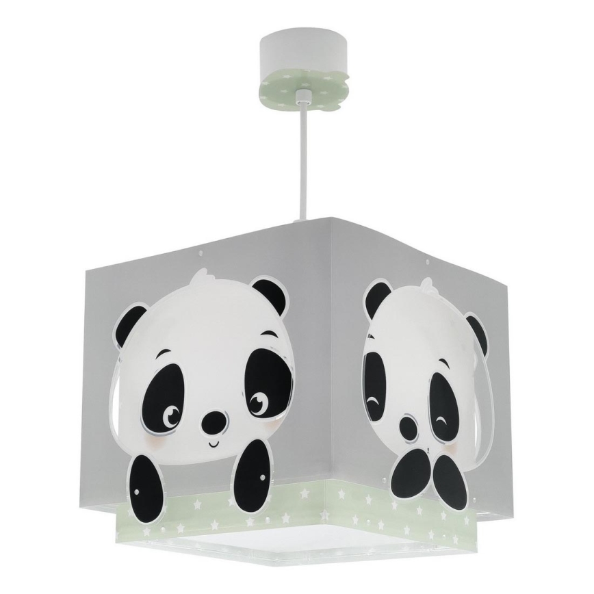 Dalber 63162H - Vaikiškas sietynas PANDA 1xE27/60W/230V žalias