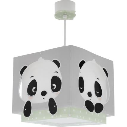 Dalber 63162H - Vaikiškas sietynas PANDA 1xE27/60W/230V žalias