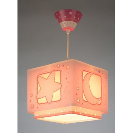 Dalber 63232S - Vaikiškas sietynas ant grandinės MOON LIGHT 1xE27/60W/230V