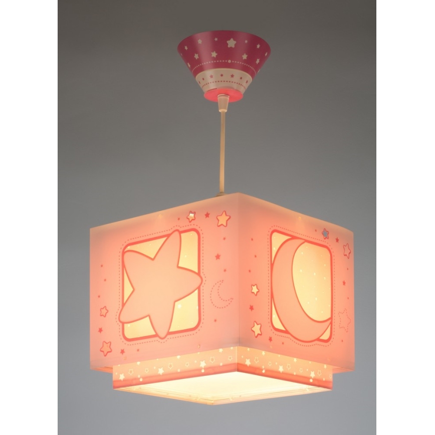 Dalber 63232S - Vaikiškas sietynas ant grandinės MOON LIGHT 1xE27/60W/230V