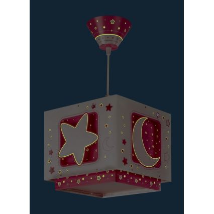 Dalber 63232S - Vaikiškas sietynas ant grandinės MOON LIGHT 1xE27/60W/230V