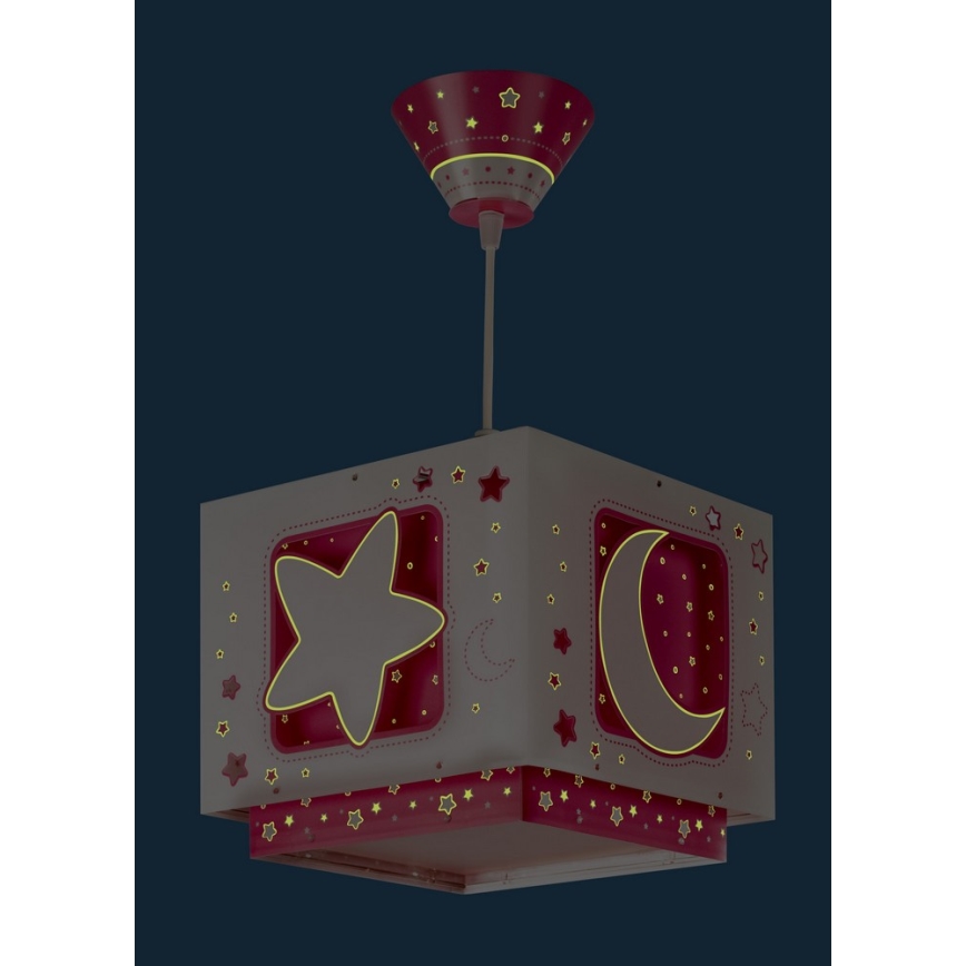 Dalber 63232S - Vaikiškas sietynas ant grandinės MOON LIGHT 1xE27/60W/230V