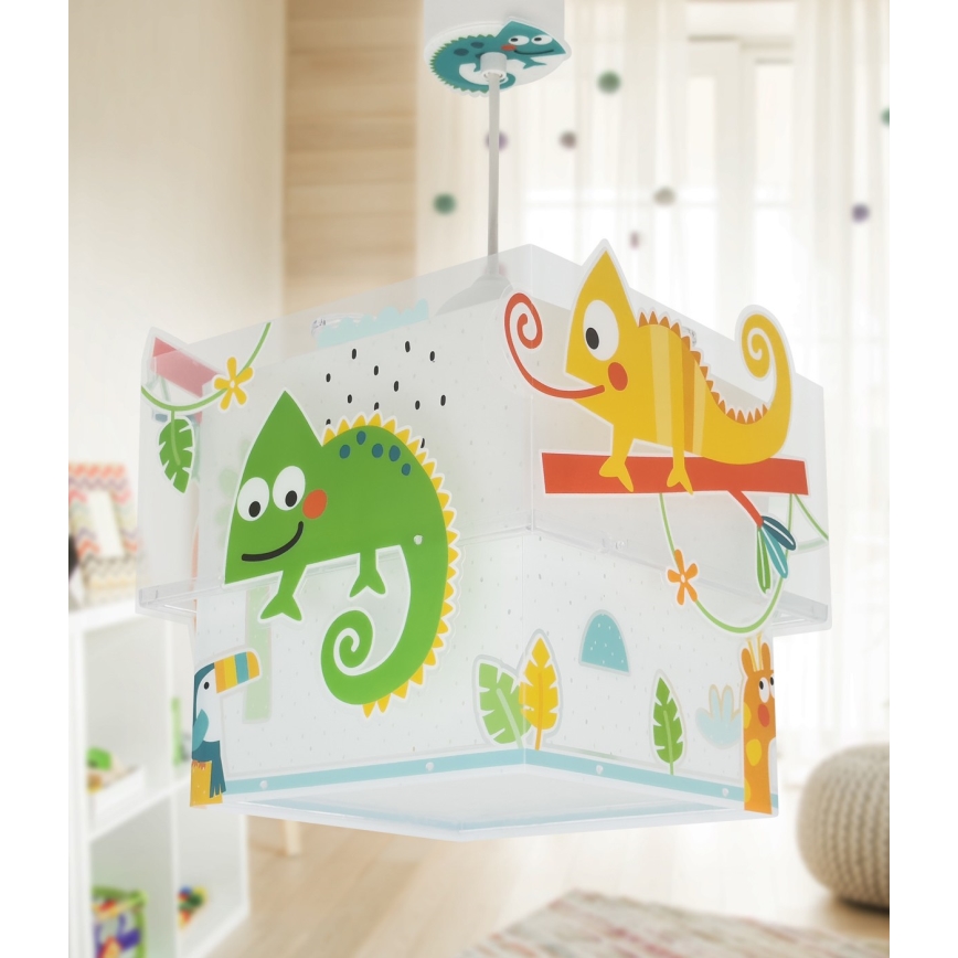 Dalber 63312 - Vaikiškas sietynas HAPPY JUNGLE 1xE27/15W/230V
