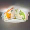 Dalber 63316 - Vaikiškas lubų šviestuvas HAPPY JUNGLE 2xE27/15W/230V