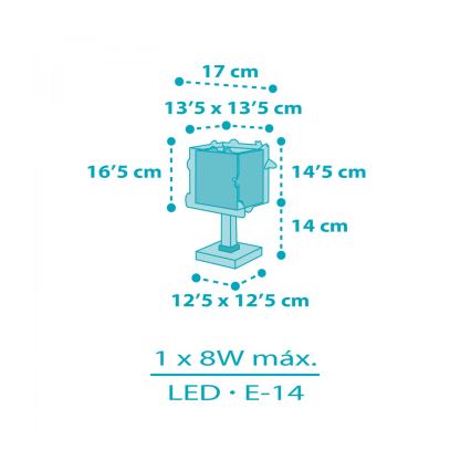 Dalber 63351N - LED vaikiška stalinė lempa ROCKET 1xG4/4W/230V, įvairiaspalvė