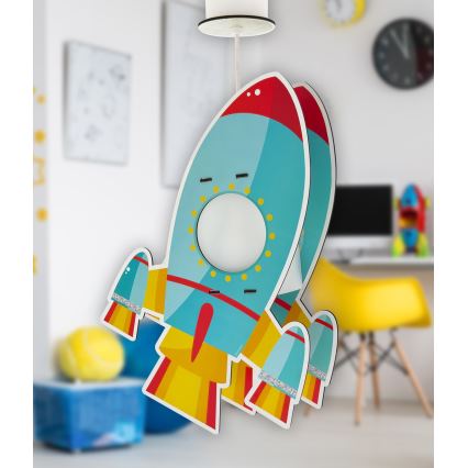 Dalber 63357 - Vaikiškas sietynas ROCKET 1xE27/15W/230V