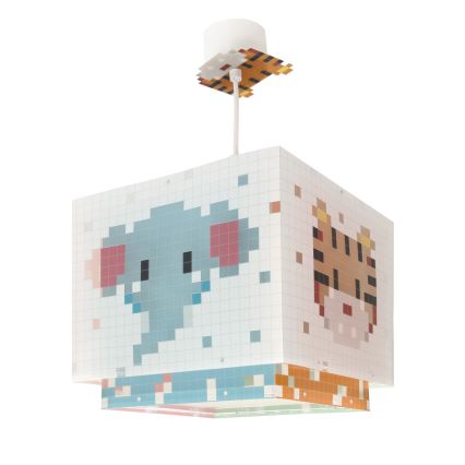 Dalber 63372 - Vaikiškas sietynas LITTLE PIXEL 1xE27/15W/230V