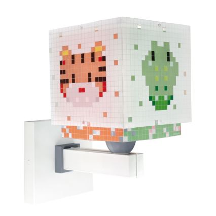 Dalber 63379 - Vaikiškas sieninis šviestuvas LITTLE PIXEL 1xE27/15W/230V