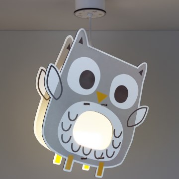 Dalber 63397 - Vaikiškas sietynas OWL 1xE27/15W/230V