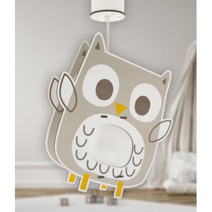 Dalber 63397 - Vaikiškas sietynas OWL 1xE27/15W/230V