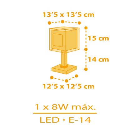 Dalber 63401 - Vaikiškas šviestuvas MY FARM 1xE14/8W/230V