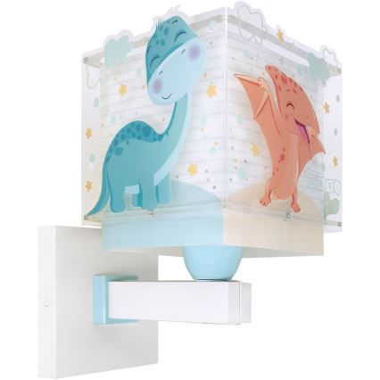 Dalber 63459 - Vaikiška sieninė lempa BABY DINOS 1xE27/15W/230V spalvinga