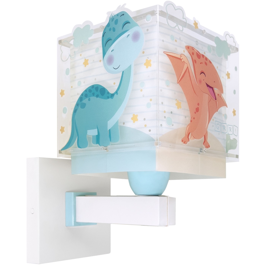 Dalber 63459 - Vaikiška sieninė lempa BABY DINOS 1xE27/15W/230V spalvinga