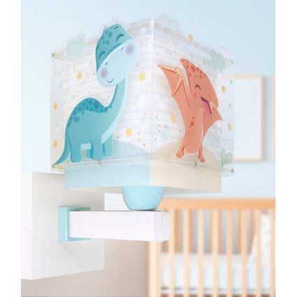 Dalber 63459 - Vaikiška sieninė lempa BABY DINOS 1xE27/15W/230V spalvinga