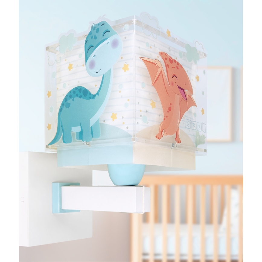 Dalber 63459 - Vaikiška sieninė lempa BABY DINOS 1xE27/15W/230V spalvinga